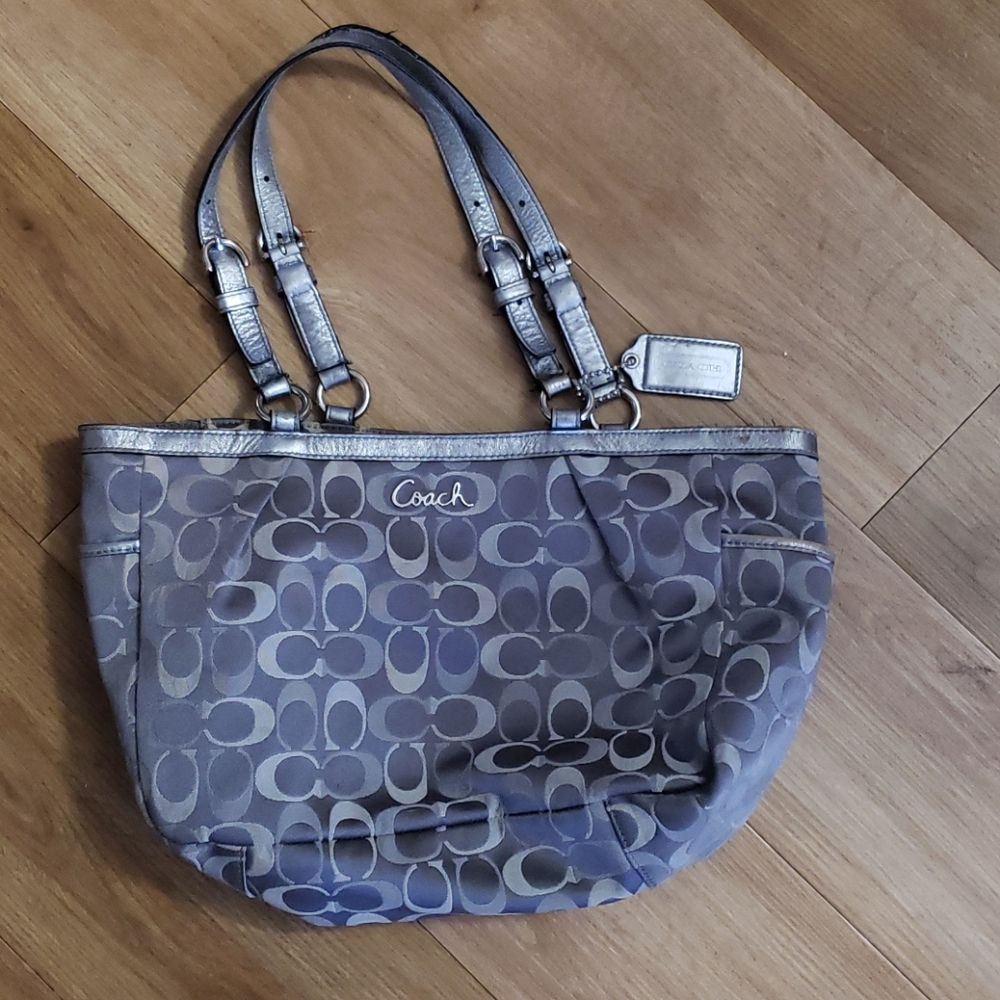 Grey coach bag
